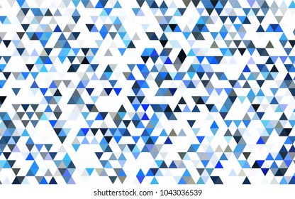 Light Pink, Blue vector blurry triangle background. Shining colored illustration in a brand-new style. The best triangular design for your business.