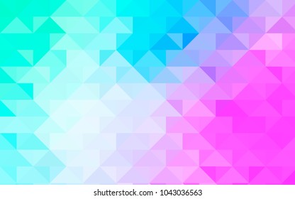 Light Pink, Blue vector blurry triangle template. Creative illustration in halftone style with gradient. Brand-new style for your business design.