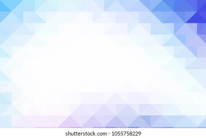 Light Pink, Blue vector blurry triangle background. A completely new color illustration in a vague style. A completely new design for your business.