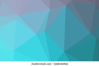 Light Pink, Blue vector blurry triangle texture. Shining colored illustration in a new style. Triangular pattern for your business design.