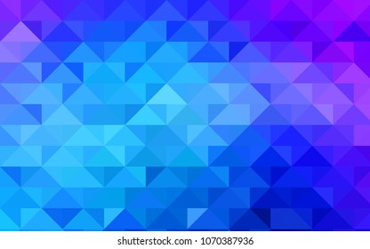 Light Pink, Blue vector blurry triangle pattern. A completely new color illustration in a vague style. A completely new design for your business.