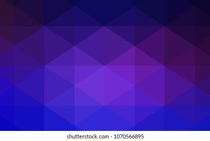 Light Pink, Blue vector blurry triangle template. Creative geometric illustration in Origami style with gradient. The polygonal design can be used for your web site.