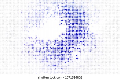 Light Pink, Blue vector blurry rectangular background. Geometric background in square style with gradient. The pattern can be used for brand-new background.