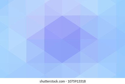 Light Pink, Blue vector blurry triangle template. Shining polygonal illustration, which consist of triangles. The template for cell phone's backgrounds.