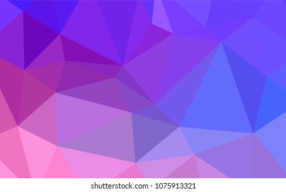 Light Pink, Blue vector blurry triangle texture. Shining colored illustration in a new style. Brand-new style for your business design.