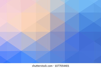 Light Pink, Blue vector blurry triangle template. Glitter abstract illustration with an elegant design. Brand-new style for your business design.