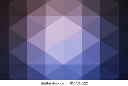 Light Pink, Blue vector blurry triangle texture. Colorful illustration in polygonal style with gradient. Brand-new style for your business design.