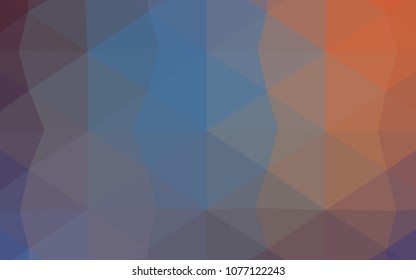 Light Pink, Blue vector blurry triangle texture. Creative geometric illustration in Origami style with gradient. Brand-new design for your business.