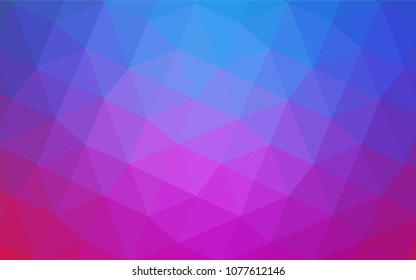 Light Pink, Blue vector blurry triangle pattern. Elegant bright polygonal illustration with gradient. That new template can be used for your brand book.