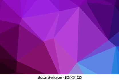 Light Pink, Blue vector blurry triangle template. Shining colored illustration in a new style. A new texture for your design.