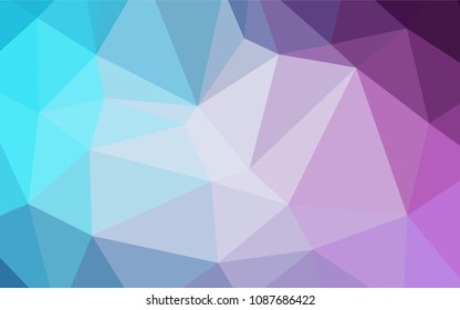 Light Pink, Blue vector blurry triangle texture. Colorful illustration in abstract style with gradient. Triangular pattern for your business design.