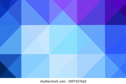 Light Pink, Blue vector blurry triangle pattern. Shining colored illustration in a new style. Textured pattern can be used for background.