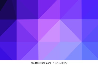 Light Pink, Blue vector blurry triangle template. Colorful illustration in polygonal style with gradient. Textured pattern can be used for background.