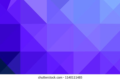 Light Pink, Blue vector blurry triangle pattern. Creative geometric illustration in Origami style with gradient. A new texture for your design.