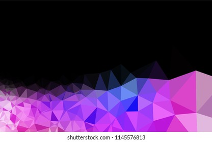 Light Pink, Blue vector blurry hexagon texture. Creative illustration in halftone style with gradient. The textured pattern can be used for background.
