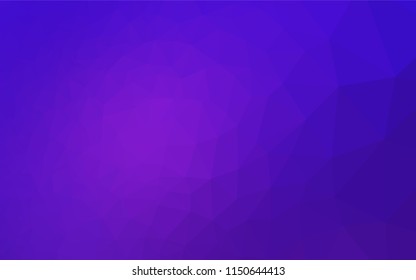 Light Pink, Blue vector blurry hexagon pattern. Shining colored illustration in a Brand new style. Triangular pattern for your business design.