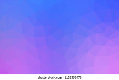 Light Pink, Blue vector blurry hexagon texture. A completely new color illustration in a vague style. Brand new design for your business.