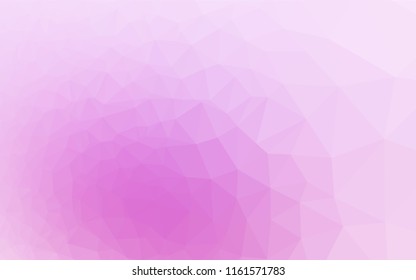 Light Pink, Blue vector blurry hexagon pattern. Creative illustration in halftone style with gradient. Triangular pattern for your business design.