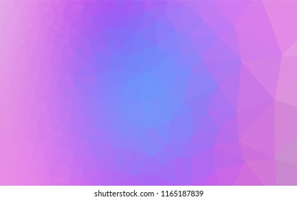 Light Pink, Blue vector blurry hexagon texture. A sample with polygonal shapes. A completely new design for your business.
