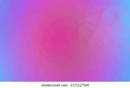 Light Pink, Blue vector blurry hexagon texture. Shining colored illustration in a Brand new style. The completely new template can be used for your brand book.