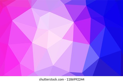 Light Pink, Blue vector blurry triangle pattern. Shining colored illustration in a new style. A completely new template for your business design.