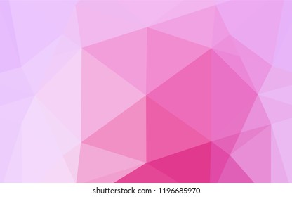 Light Pink, Blue vector blurry hexagon pattern. Shining colored illustration in a Brand new style. The best triangular design for your business.