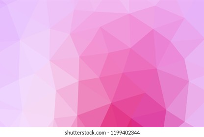 Light Pink, Blue vector blurry hexagon template. Modern geometrical abstract illustration with gradient. The template can be used as a background for cell phones.