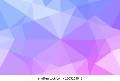 Light Pink, Blue vector blurry hexagon pattern. Shining colored illustration in a Brand new style. A completely new template for your business design.
