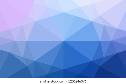 Light Pink, Blue vector blurry hexagon template. Shining colored illustration in a Brand new style. The textured pattern can be used for background.