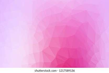Light Pink, Blue vector blurry hexagon template. A vague abstract illustration with gradient. Brand new design for your business.