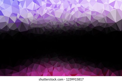 Light Pink, Blue vector blurry hexagon pattern. Creative geometric illustration in Origami style with gradient. The completely new template can be used for your brand book.