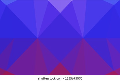 Light Pink, Blue vector blurry hexagon pattern. A sample with polygonal shapes. The elegant pattern can be used as part of a brand book.