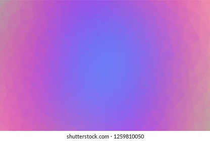 Light Pink, Blue vector blurry hexagon template. Glitter abstract illustration with an elegant design. The template can be used as a background for cell phones.