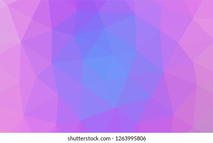 Light Pink, Blue vector blurry hexagon texture. An elegant bright illustration with gradient. A new texture for your design.