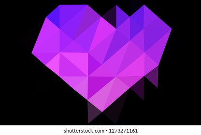 Light Pink, Blue vector blurry triangle pattern. Shining colored illustration in a Brand new style. Template for a cell phone background.