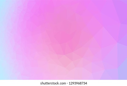 Light Pink, Blue vector blurry hexagon template. Glitter abstract illustration with an elegant design. Brand new design for your business.