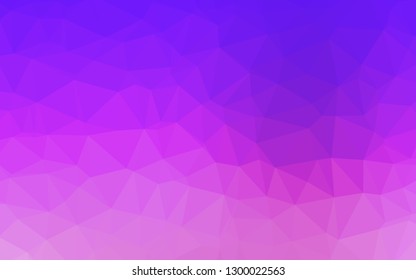 Light Pink, Blue vector blurry triangle texture. Colorful illustration in abstract style with gradient. The best triangular design for your business.