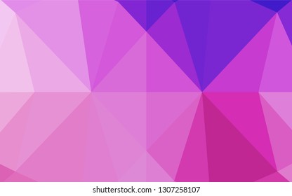 Light Pink, Blue vector blurry hexagon pattern. Modern geometrical abstract illustration with gradient. A completely new design for your business.
