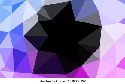 Light Pink, Blue vector blurry hexagon texture. A completely new color illustration in a vague style. The template can be used as a background for cell phones.