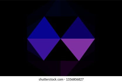 Light Pink, Blue vector blurry hexagon template. Creative geometric illustration in Origami style with gradient. Brand new style for your business design.