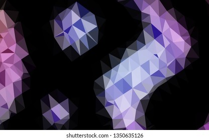 Light Pink, Blue vector blurry triangle template. Colorful abstract illustration with gradient. Polygonal design for your web site.