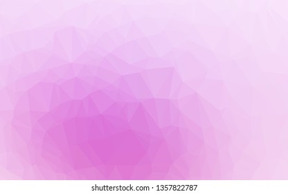 Light Pink, Blue vector blurry triangle pattern. Shining illustration, which consist of triangles. Elegant pattern for a brand book.