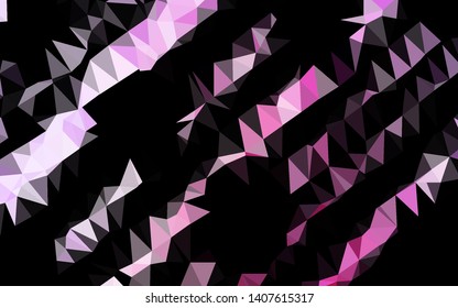 Light Pink, Blue vector blurry triangle pattern. A completely new color illustration in a vague style. Brand new design for your business.