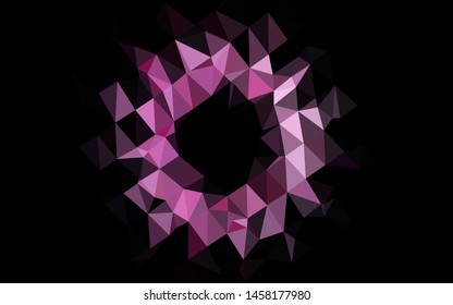 Light Pink, Blue vector blurry triangle texture. Glitter abstract illustration with an elegant design. Template for a cell phone background.