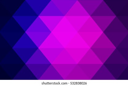 Light Pink Blue vector blurry triangle background design. Geometric background in Origami style with gradient. 