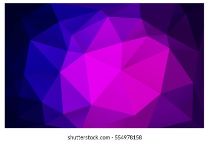 Light Pink Blue vector blurry triangle background design. Geometric background in Origami style with gradient. 