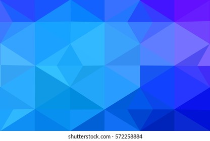 Light Pink, Blue vector blurry triangle background design. Geometric background in Origami style with gradient. 