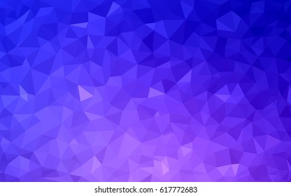 Light Pink, Blue vector blurry triangle background design. Geometric background in Origami style with gradient. 