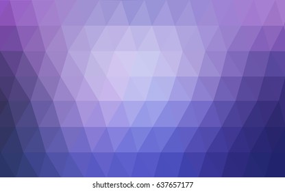 Light Pink, Blue vector blurry triangle background design. Geometric background in Origami style with gradient. 