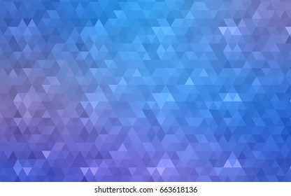 Light Pink, Blue vector blurry triangle background design. Geometric background in Origami style with gradient. 